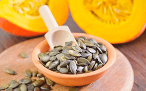 Semi di zucca di vermi